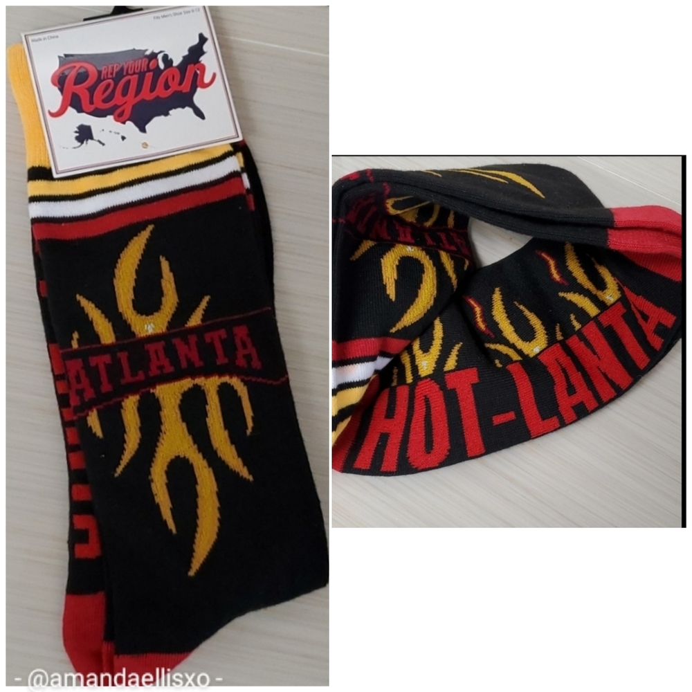 Rep Your Region 'Hot-Lanta' Atlanta Novelty Socks